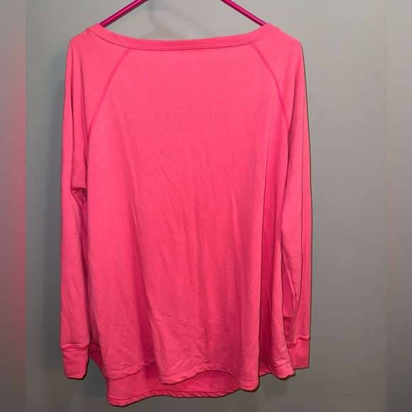 Torrid active Slouchy Hot Pink Pullover size 3 - Picture 3 of 6